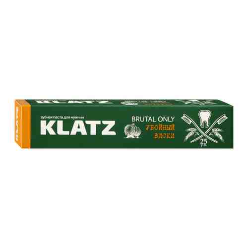 Зубная паста для мужчин Klatz Brutal only Убойный виски 75 мл арт. 3423532