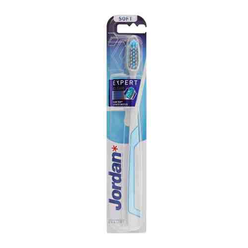 Зубная щетка Jordan Expert Clean Soft мягкая голубая арт. 3410119
