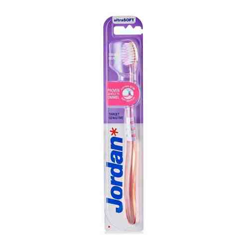 Зубная щетка Jordan Target Sensitive Ultrasoft ультрамягкая щетина розовая арт. 3426642