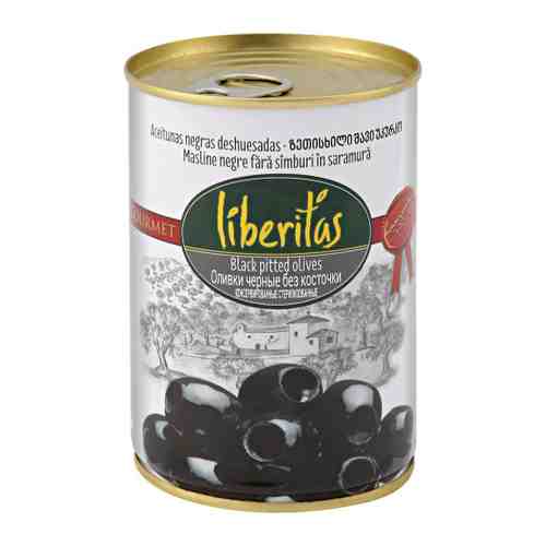 Оливки Liberitas черные без косточки 425 г арт. 3433417