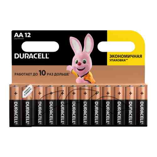 Батарейка Duracell Basic AA LR6 алкалиновая (12 штук) арт. 3230142