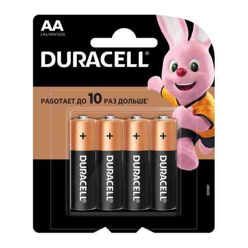 Батарейка Duracell Basic AA LR6 алкалиновая (4 штуки) арт. 3434888