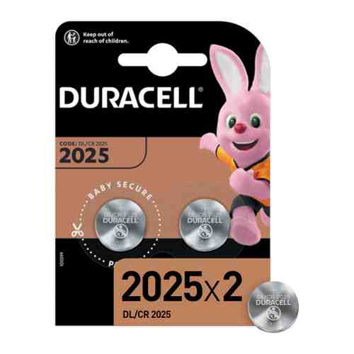Батарейка Duracell Specialty 2025/CR2025/DL2025 литиевая (2 штуки) арт. 3506598