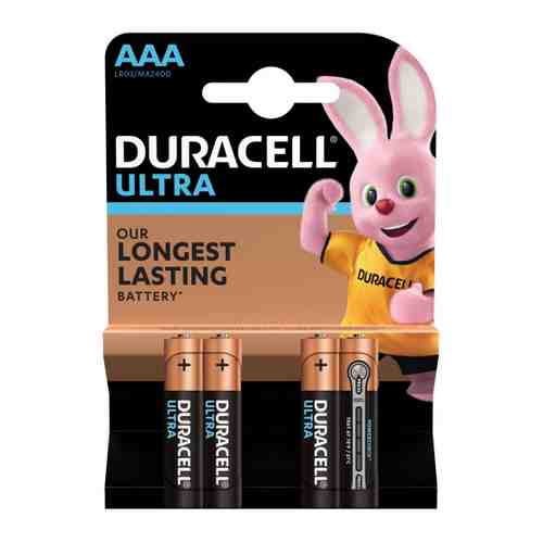 Батарейка Duracell UltraPower AAA LR03 алкалиновая (4 штуки) арт. 3358770