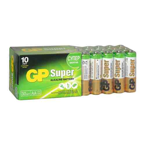Батарейка GP Batteries 15A-2CRVS30 АА 1.5V алкалиновая (30 штук) арт. 3384479