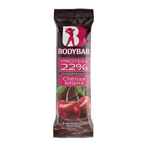 Батончик Bodybar протеиновый 22% Спелая вишня в горьком шоколаде 50 г арт. 3389112