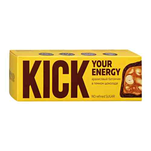 Батончик Kick арахисовый в темном шоколаде 45 г арт. 3395021