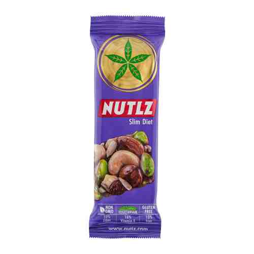 Батончик Nutlz ореховый Slim Diet 30 г арт. 3462620