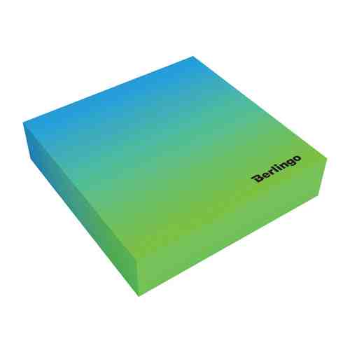 Блок для записей Berlingo Radiance декоративный проклеенный голубой/зеленый 200 листов 85х85 мм арт. 3455287