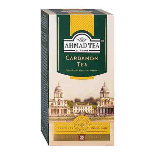 Чай Ahmad Tea Кардамон черный 25 пакетиков по 2 г арт. 3422559