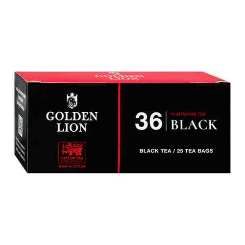 Чай Golden Lion черный 25 пакетиков по 2 г арт. 3498204