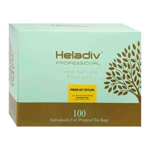 Чай Heladiv Professional Line черный 100 фильтр-саше по 2 г арт. 3499540