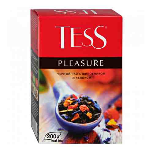 Чай Tess Pleasure черный листовой с шиповником и яблоком 200 г арт. 3372454