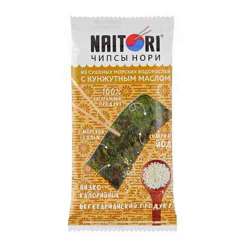 Чипсы Naitori Нори из сушеных морских водорослей с кунжутным маслом 3 г арт. 3456921