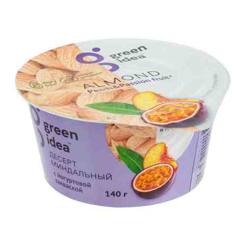 Десерт Green Idea миндальный персик маракуйя с йогуртовой закваской 140 г арт. 3395925