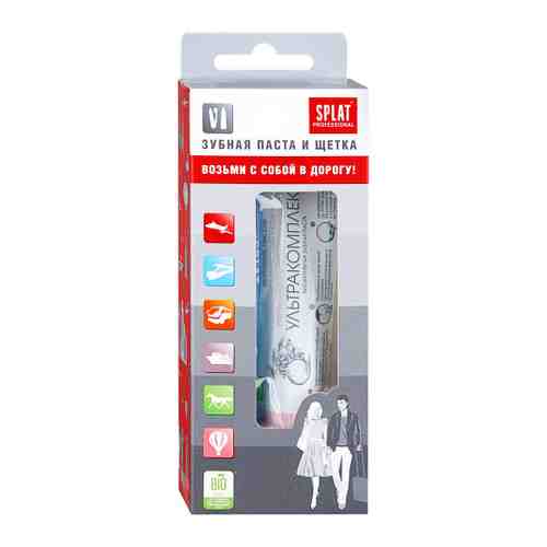 Дорожный набор Splat Professional Ультракомплекс зубная паста 40 мл зубная щетка арт. 3174075