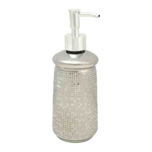 Дозатор для жидкого мыла Vanstore Mosaic керамика серебристый 13.5x14x4.8 см арт. 3387253