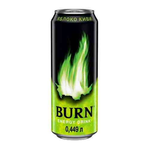 Энергетический напиток Burn Apple Kiwi газированный 0.45 л арт. 3402344