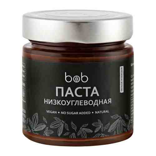 Паста bob ореховая с какао низкоуглеводная шоколадно-фундучная без сахара 200 г арт. 3473327