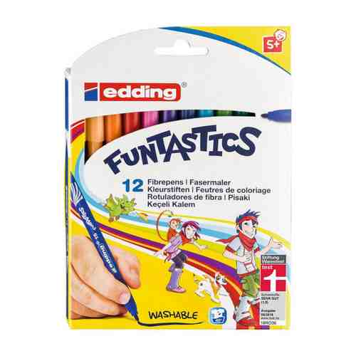 Фломастеры Edding 15 Funtastics 12 цветов арт. 3505771