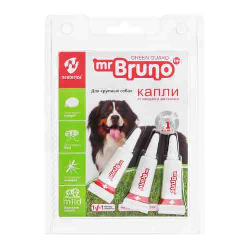 Капли Mr.Bruno репеллентные для крупных собак 4 мл арт. 3521219