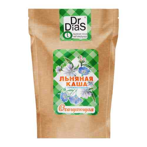 Каша льняная Dr.DiaS натуральная Очищающая с пребиотиком инулином быстрого приготовления 275 г арт. 3450011