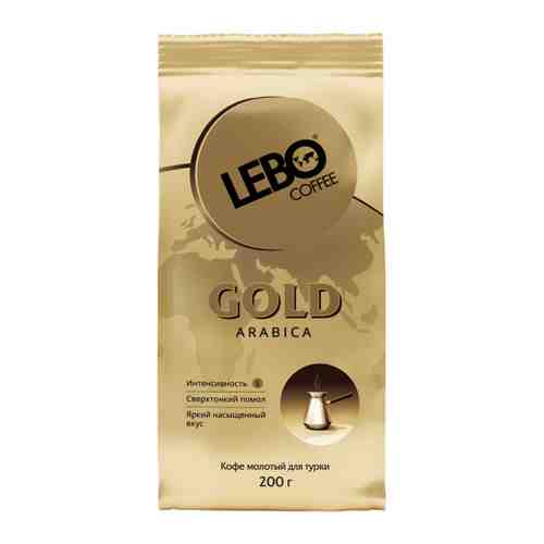 Кофе Lebo Gold Арабика молотый для турки 200 г арт. 3404419