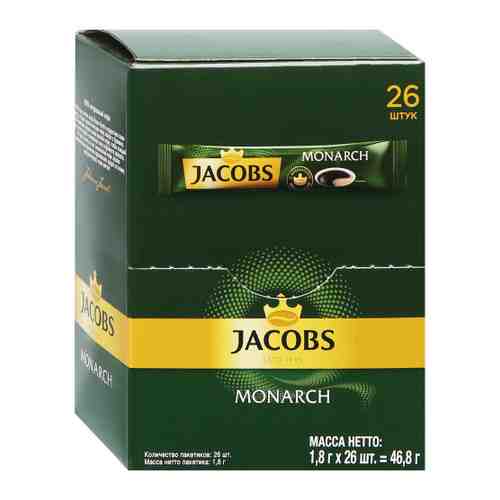 Кофе Jacobs Monarch растворимый 26 стиков по 1.8 г арт. 3425384