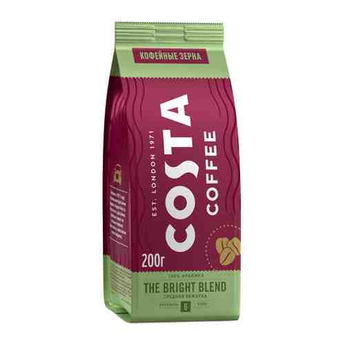 Кофе Costa Coffee Bright Blend в зернах 200 г арт. 3411713