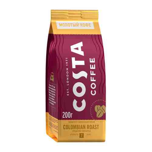 Кофе Costa Coffee Сolombian Roast молотый 200 г арт. 3411708