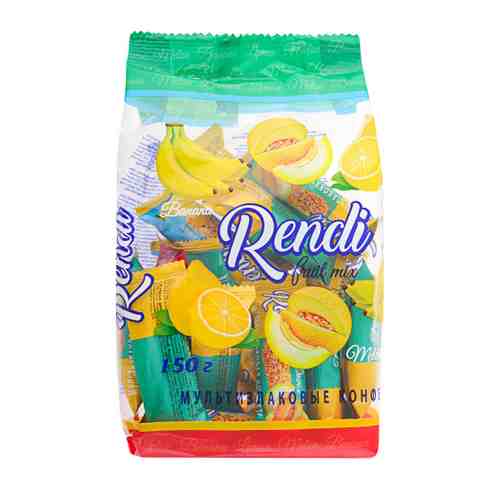 Конфеты Rendi мультизлаковые Fruit mix со вкусом банана лимона дыни 150 г арт. 3382407