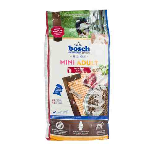 Корм сухой Bosch Mini Adult с ягнёнком и рисом для собак 15 кг арт. 3427257