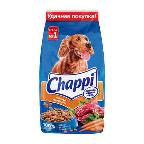 Корм сухой Chappi Сытный мясной обед полнорационный мясное изобилие для собак 15 кг арт. 3390651