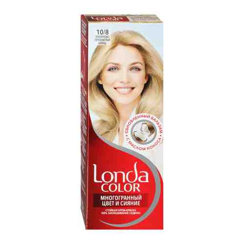 Крем-краска для волос Londa Color стойкая оттенок 10/8 Платиново-серебристый блонд арт. 3521458