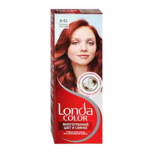 Крем-краска для волос Londa Color стойкая оттенок 8/45 Огненно-красный арт. 3521460
