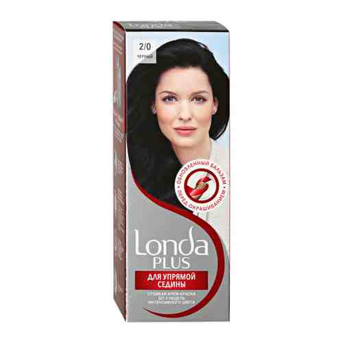 Крем-краска для волос Londa Londa Plus стойкая оттенок 2.0 черный 110 мл арт. 3429998