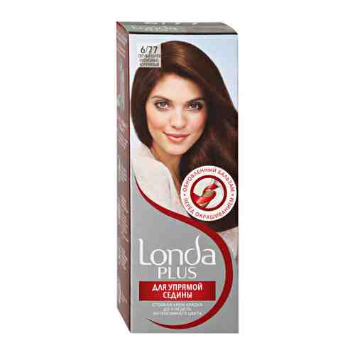 Крем-краска для волос Londa Londa Plus стойкая оттенок 6.77 светлый шатен интенсивно-коричневый 110 мл арт. 3430042