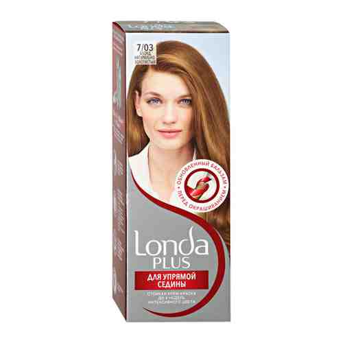 Крем-краска для волос Londa Londa Plus стойкая оттенок 7.03 блонд натурально-золотистый 110 мл арт. 3430044