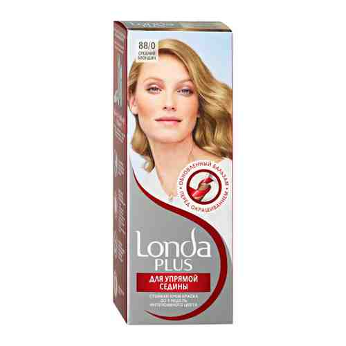 Крем-краска для волос Londa Londa Plus стойкая оттенок 88.0 средний блондин 110 мл арт. 3430046