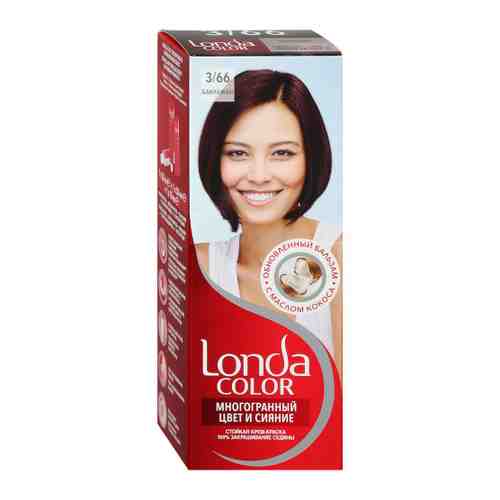 Крем-краска для волос Londa Londacolor стойкая оттенок 3.66 баклажан 110 мл арт. 3430054