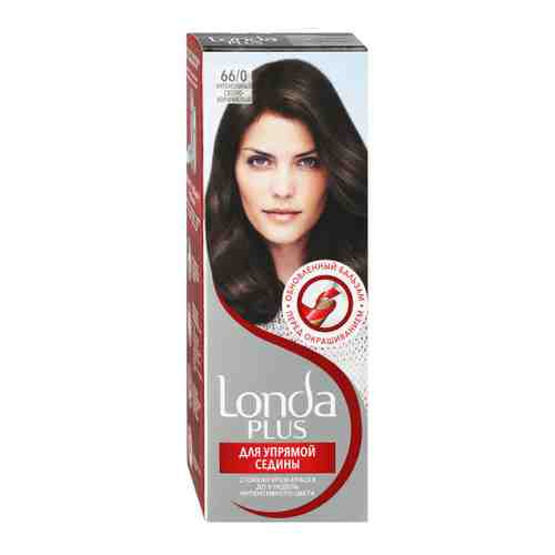 Крем-краска для волос Londa Plus для упрямой седины стойкая оттенок 66/0 Интенсивный светло-коричневый арт. 3521416