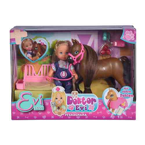Кукла Simba Еви Набор с беременной лошадкой 12 см арт. 3489113