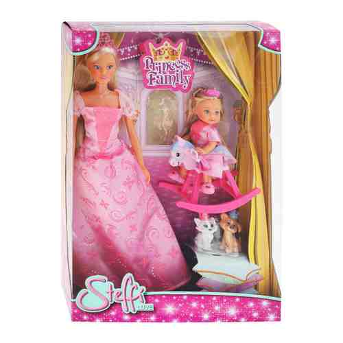 Куклы Simba Штеффи и Еви Принцессы со зверушками 29 см арт. 3489141