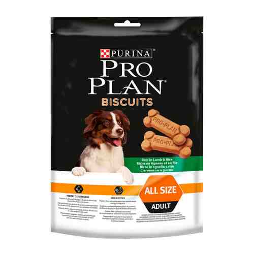 Лакомство Pro Plan Biscuits с ягненком и рисом для собак 400 г арт. 3383701
