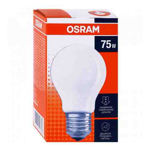 Лампа Osram A55 E27 75W матовая арт. 3371956