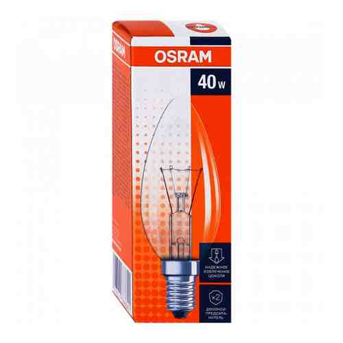 Лампа Osram B35 E14 40W прозрачная арт. 3371947