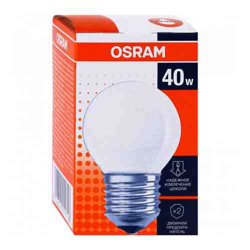 Лампа Osram P45 E27 40W матовая арт. 3371960