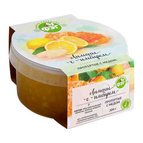 Лимоны ФЭГ протертые с имбирем и медом 200 г арт. 3396179