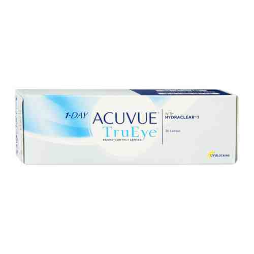 Линзы мягкие контактные 1-Day Acuvue TruEye R:=8.5; D:-1.5 (блистер 30 штук) арт. 3232501