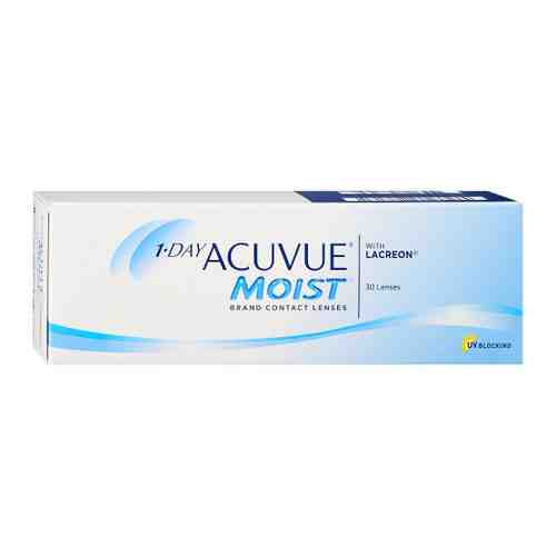 Линзы мягкие контактные 1-Day Acuvue Moist R:=8.5; D:=-2.75 (блистер 30 штук) арт. 3235316